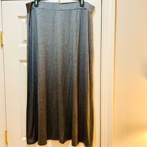 Faded Glory Gray Maxi A-Line Skirt